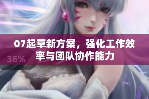 07起草新方案，强化工作效率与团队协作能力