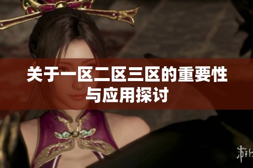 关于一区二区三区的重要性与应用探讨