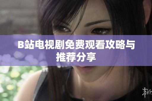 B站电视剧免费观看攻略与推荐分享