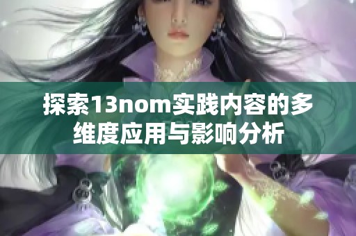 探索13nom实践内容的多维度应用与影响分析