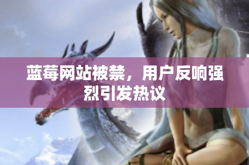 蓝莓网站被禁，用户反响强烈引发热议