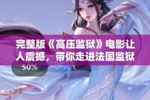 完整版《高压监狱》电影让人震撼，带你走进法国监狱的故事世界