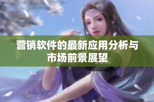 营销软件的最新应用分析与市场前景展望