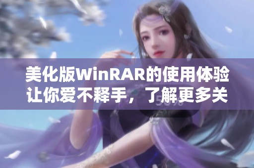 美化版WinRAR的使用体验让你爱不释手，了解更多关于WinRAR的精彩功能