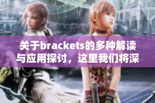 关于brackets的多种解读与应用探讨，这里我们将深入分析该主题。